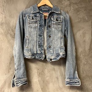 Vintage 90s Abercrombie & Fitch Denim Crop Jacket